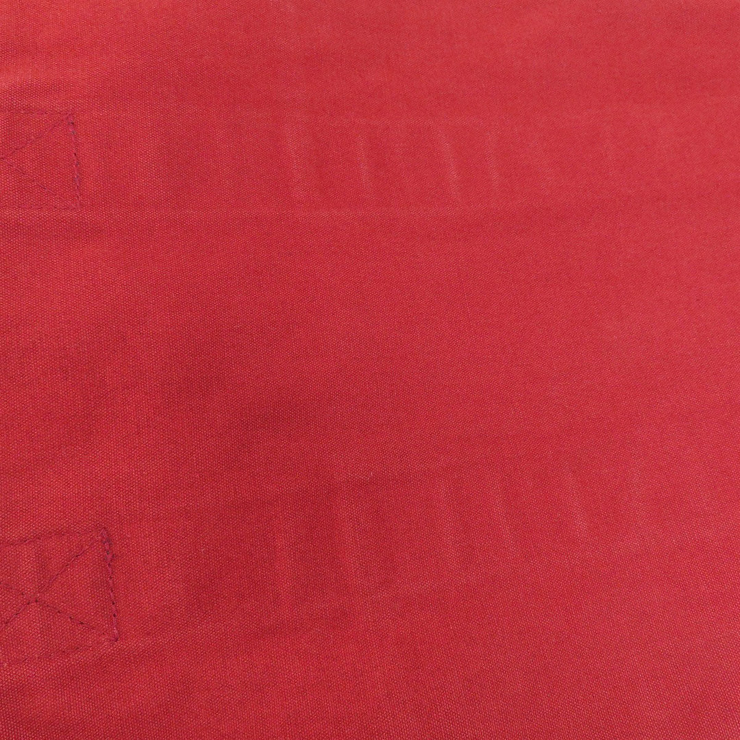HERMES Handbag canvas Red Fool Toe Kabas Women Used Authentic