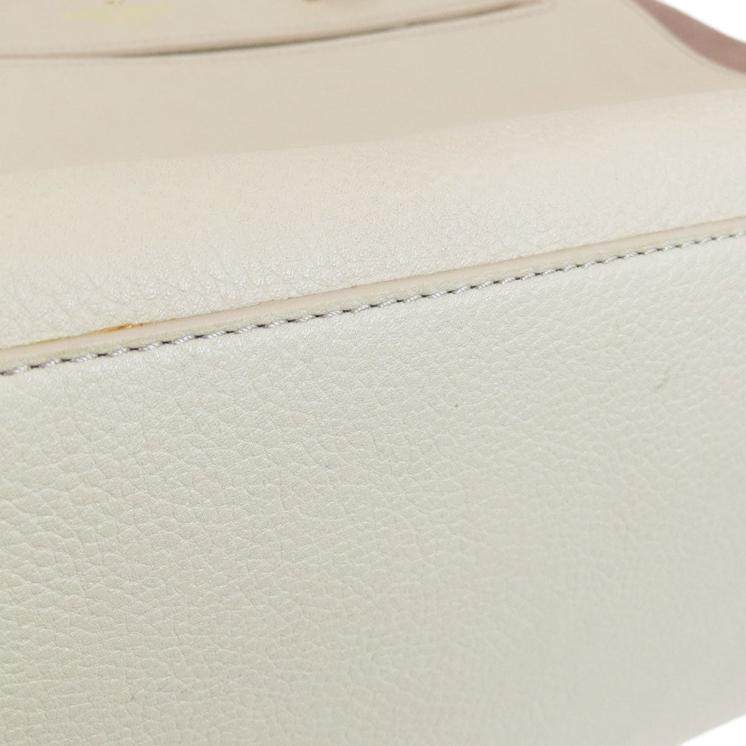 Kate Spade Tote Bag Leather, Suede beige logo Women Used Authentic