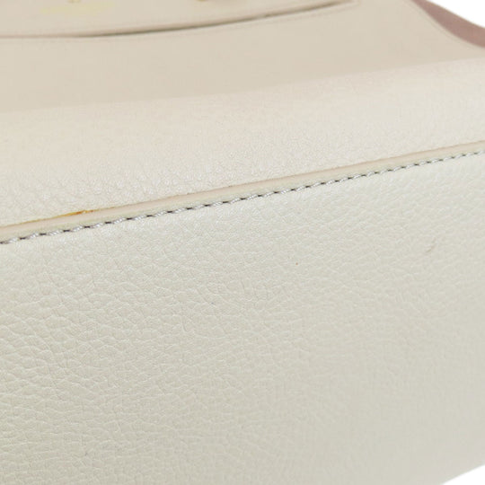 Kate Spade Tote Bag Leather, Suede beige logo Women Used Authentic