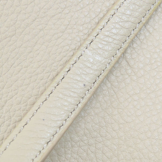 Kate Spade Tote Bag Leather, Suede beige logo Women Used Authentic