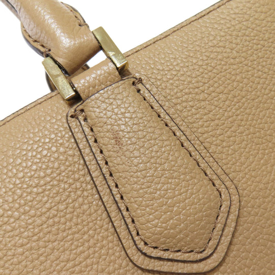 MICHAEL KORS Handbag leather beige 2WAY Women Used Authentic