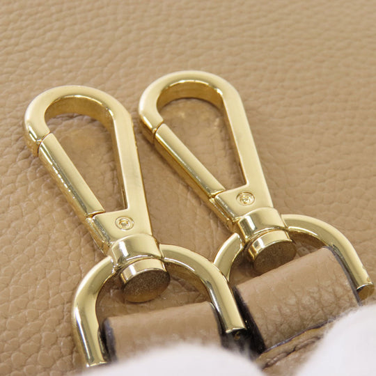 MICHAEL KORS Handbag leather beige 2WAY Women Used Authentic