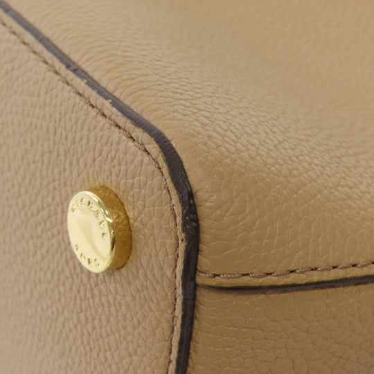 MICHAEL KORS Handbag leather beige 2WAY Women Used Authentic