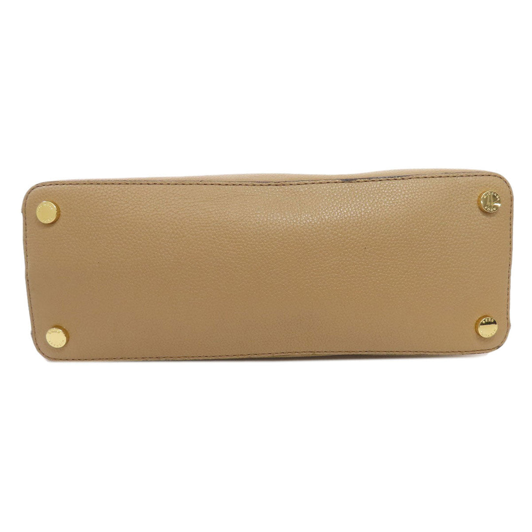 MICHAEL KORS Handbag leather beige 2WAY Women Used Authentic