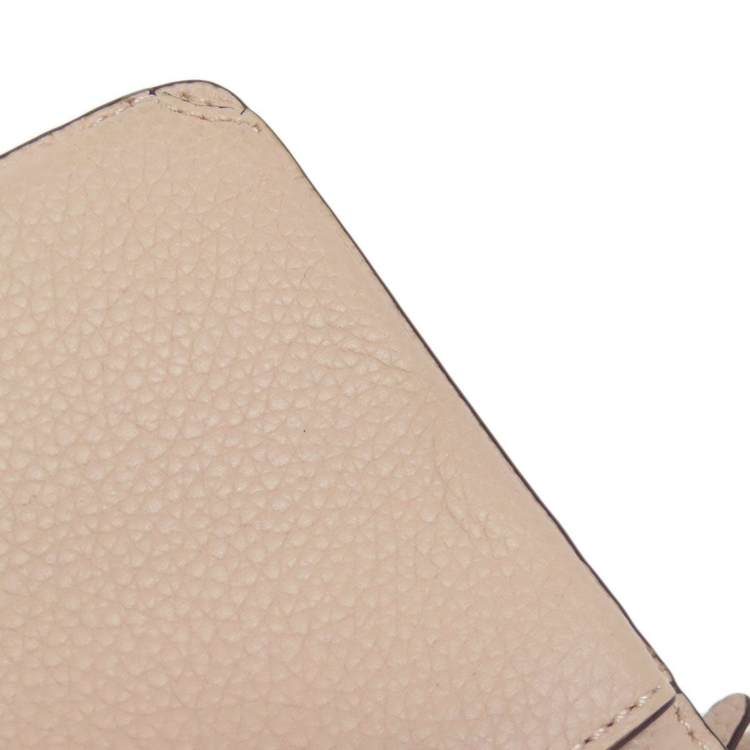 MICHAEL KORS Long Wallet Purse leather pink Shoulder wallet