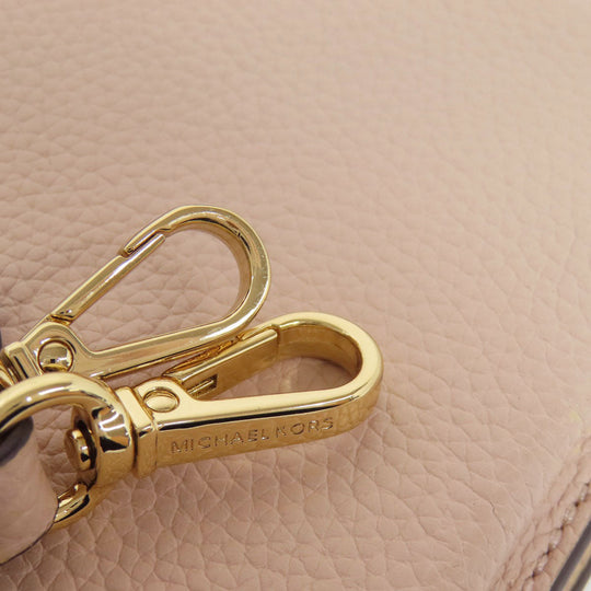 MICHAEL KORS Long Wallet Purse leather pink Shoulder wallet