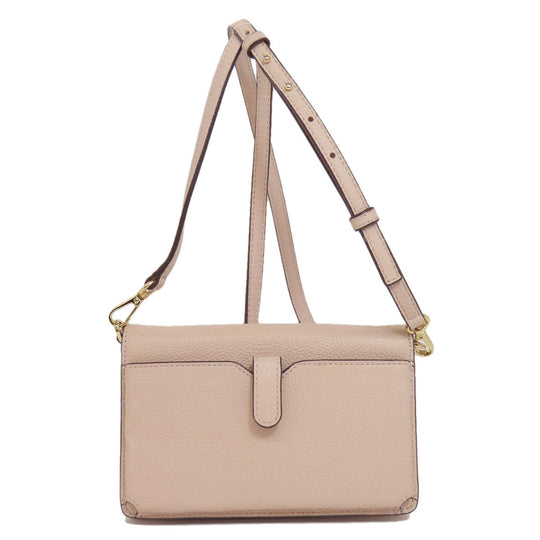 MICHAEL KORS Long Wallet Purse leather pink Shoulder wallet
