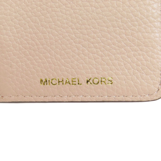 MICHAEL KORS Long Wallet Purse leather pink Shoulder wallet