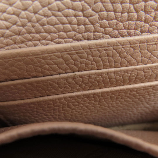 MICHAEL KORS Long Wallet Purse leather pink Shoulder wallet