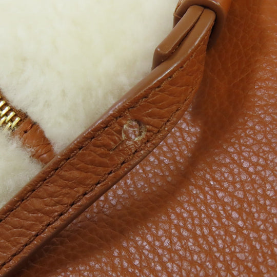 SEE BY CHLOE Backpack leather white fur Women Used Authentic