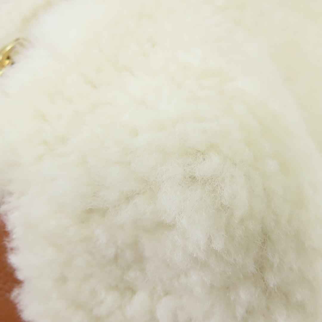 SEE BY CHLOE Backpack leather white fur Women Used Authentic