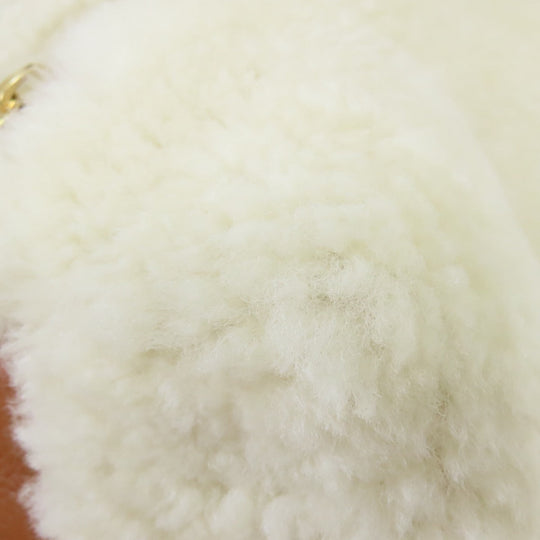 SEE BY CHLOE Backpack leather white fur Women Used Authentic