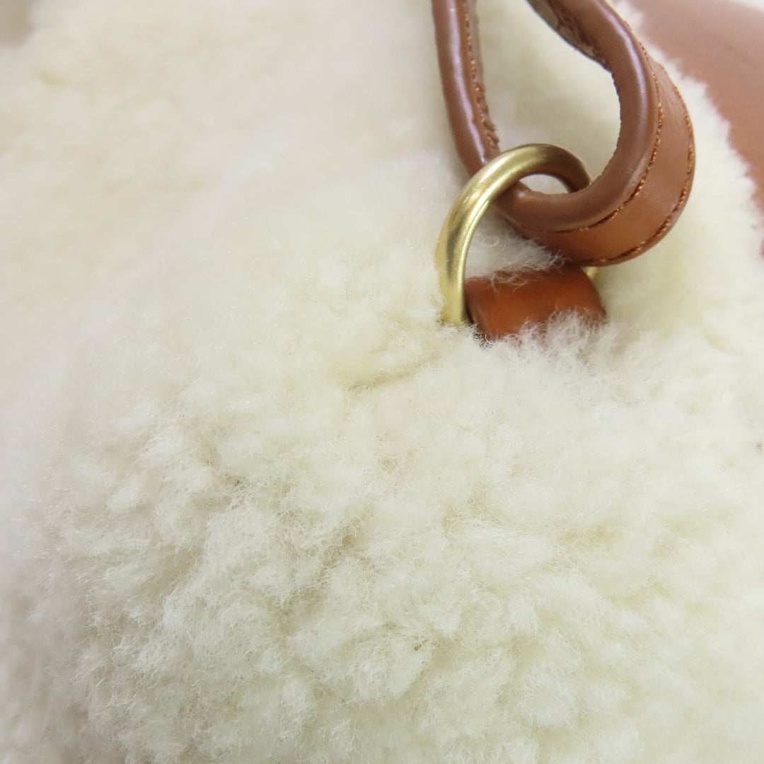 SEE BY CHLOE Backpack leather white fur Women Used Authentic