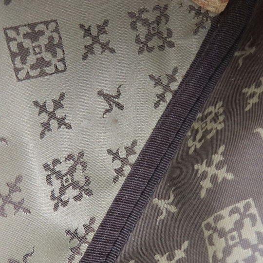 russet Handbag Nylon beige Yuri crest 2WAY Women Used Authentic