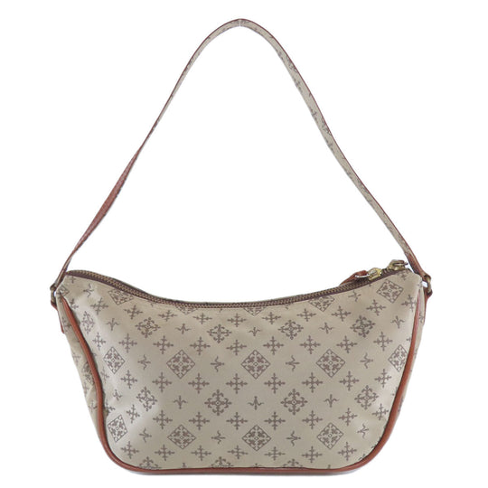 russet Handbag Nylon beige Yuri crest 2WAY Women Used Authentic