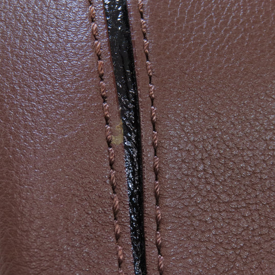 Kate Spade Tote Bag leather Brown logo Women Used Authentic
