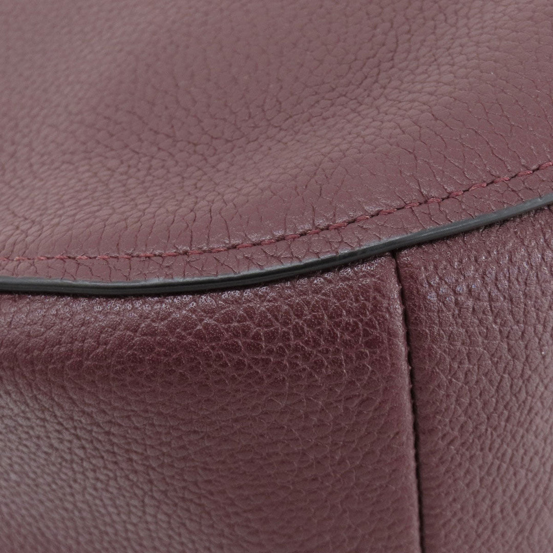 COACH Shoulder Bag 58036 leather purple one belt 2WAY Women Used Authentic