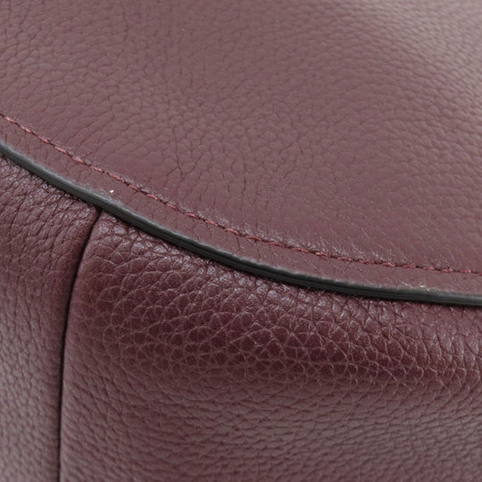 COACH Shoulder Bag 58036 leather purple one belt 2WAY Women Used Authentic