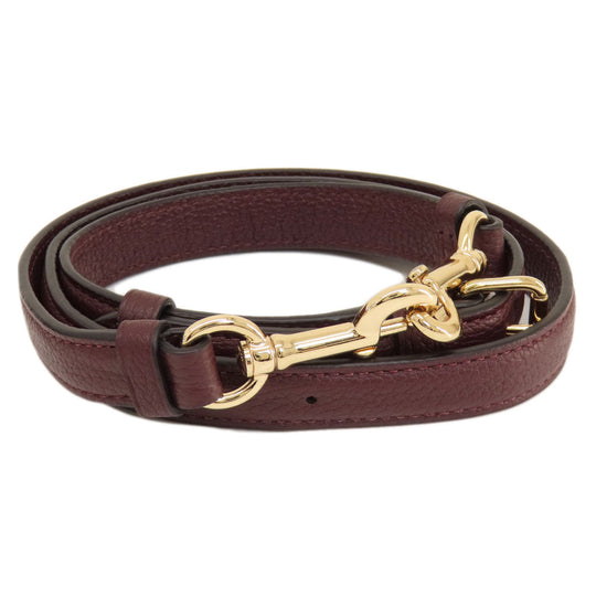 COACH Shoulder Bag 58036 leather purple one belt 2WAY Women Used Authentic