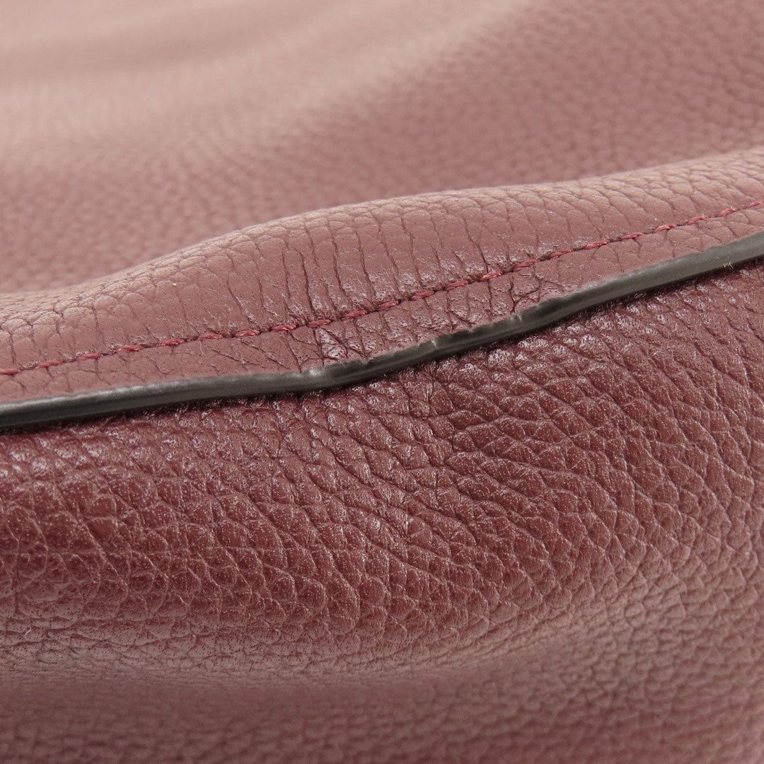 COACH Shoulder Bag 58036 leather purple one belt 2WAY Women Used Authentic