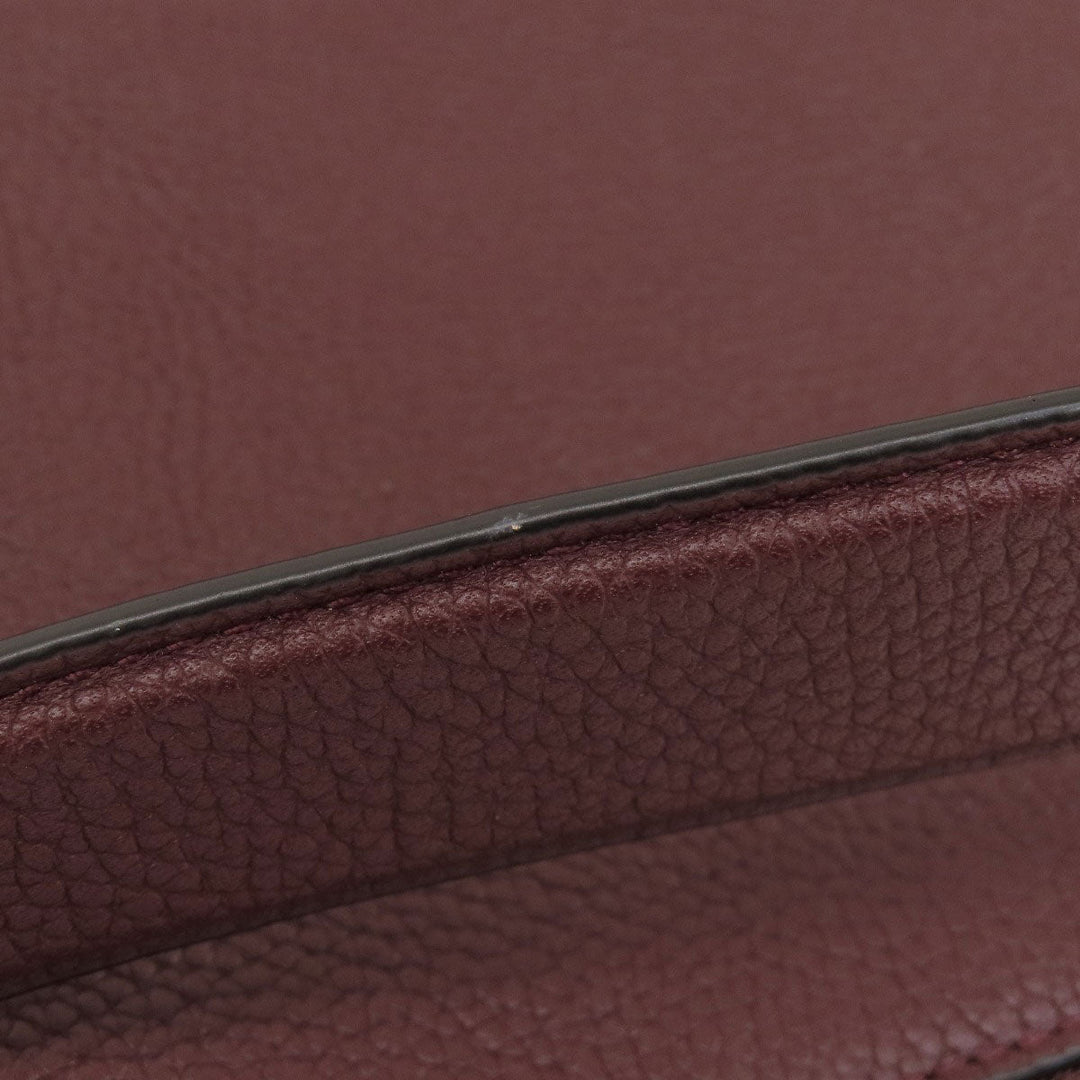 COACH Shoulder Bag 58036 leather purple one belt 2WAY Women Used Authentic