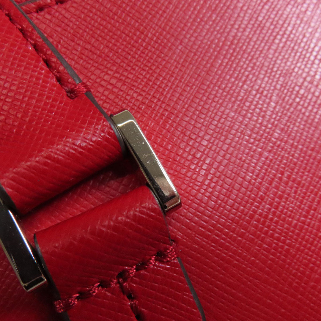 Kate Spade Tote Bag leather Red logo Women Used Authentic