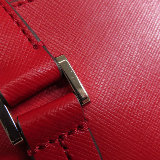 Kate Spade Tote Bag leather Red logo Women Used Authentic