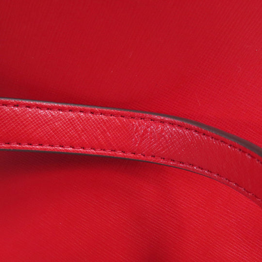 Kate Spade Tote Bag leather Red logo Women Used Authentic