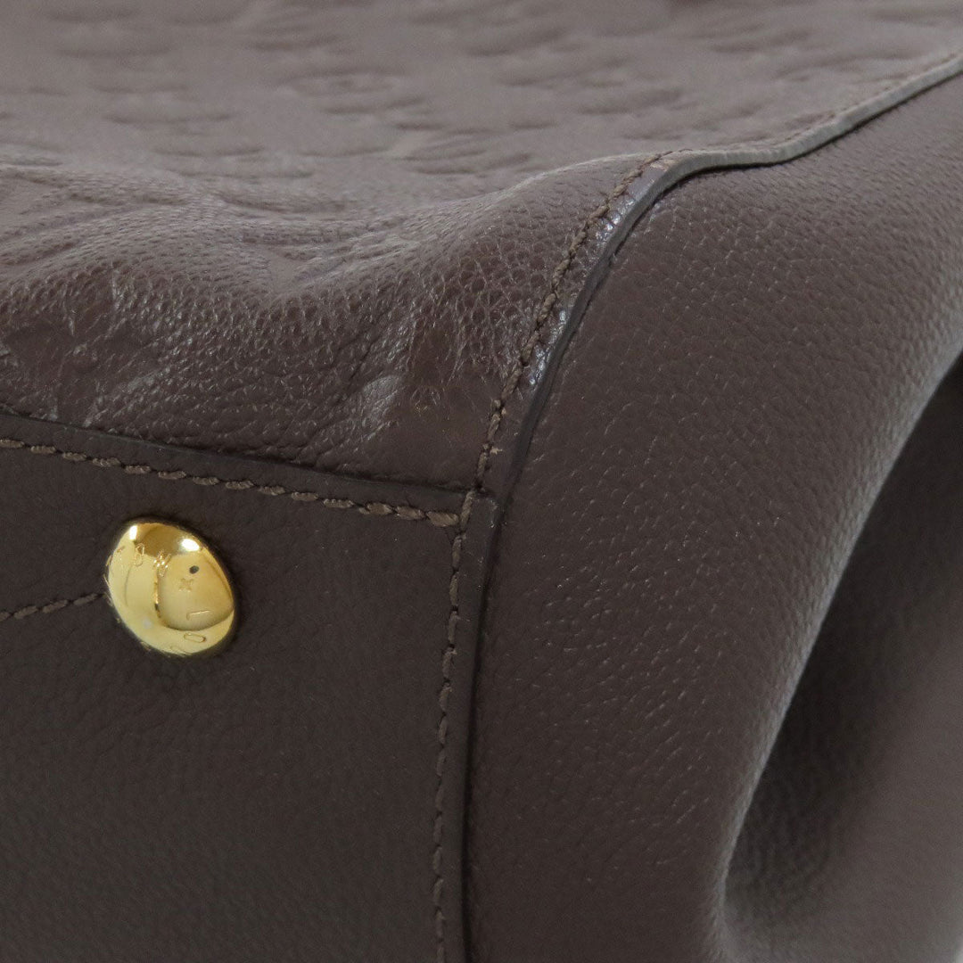 LOUIS VUITTON Handbag M41047 Ann Platt Brown Montaigne MM Women Used Authentic