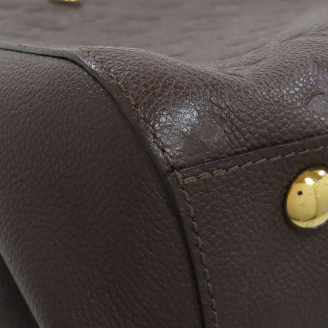LOUIS VUITTON Handbag M41047 Ann Platt Brown Montaigne MM Women Used Authentic