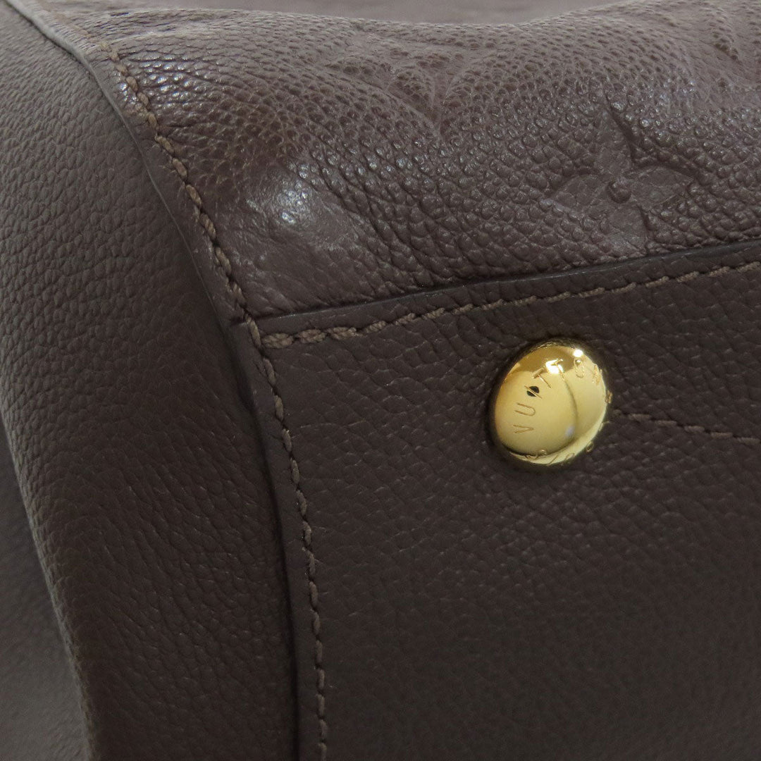 LOUIS VUITTON Handbag M41047 Ann Platt Brown Montaigne MM Women Used Authentic