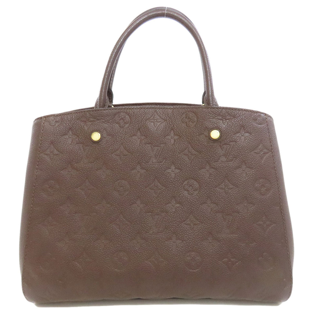 LOUIS VUITTON Handbag M41047 Ann Platt Brown Montaigne MM Women Used Authentic