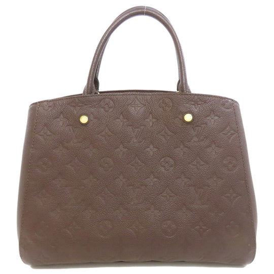 LOUIS VUITTON Handbag M41047 Ann Platt Brown Montaigne MM Women Used Authentic