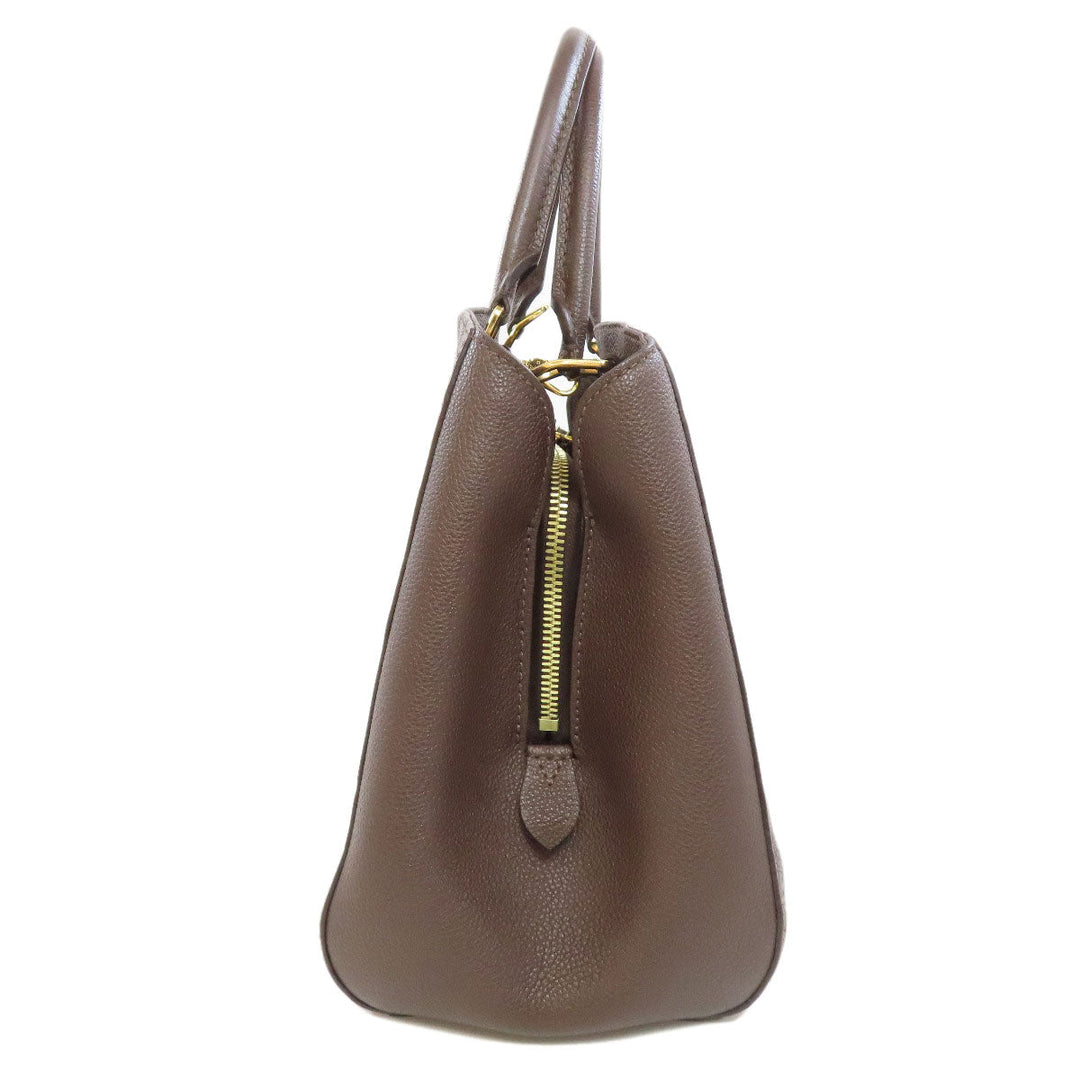 LOUIS VUITTON Handbag M41047 Ann Platt Brown Montaigne MM Women Used Authentic