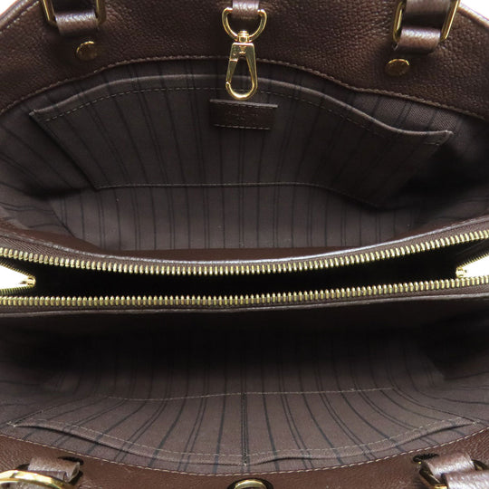 LOUIS VUITTON Handbag M41047 Ann Platt Brown Montaigne MM Women Used Authentic