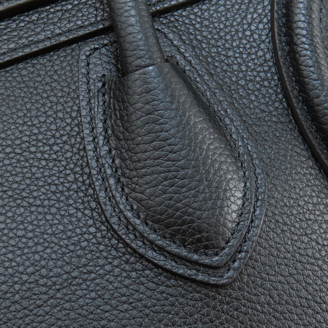 CELINE Handbag Calfskin black Luggage micro Women Used Authentic