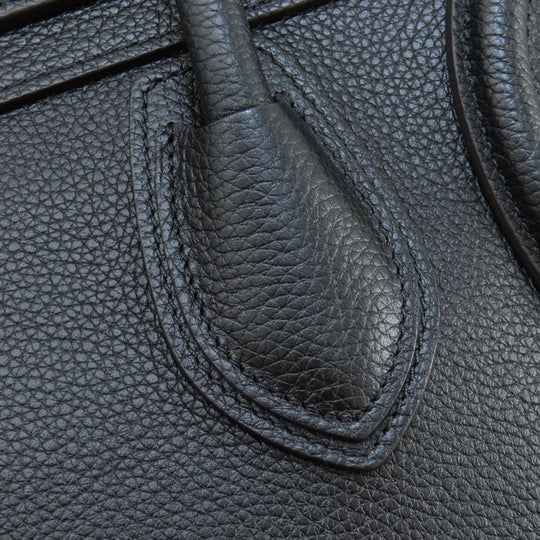 CELINE Handbag Calfskin black Luggage micro Women Used Authentic