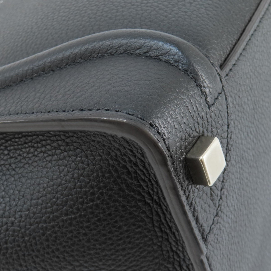 CELINE Handbag Calfskin black Luggage micro Women Used Authentic