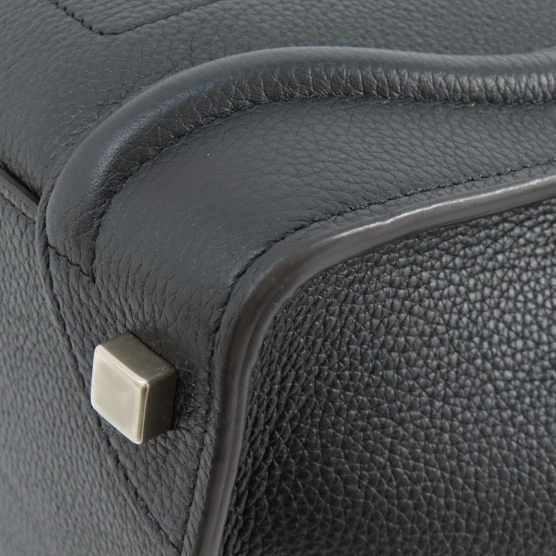 CELINE Handbag Calfskin black Luggage micro Women Used Authentic