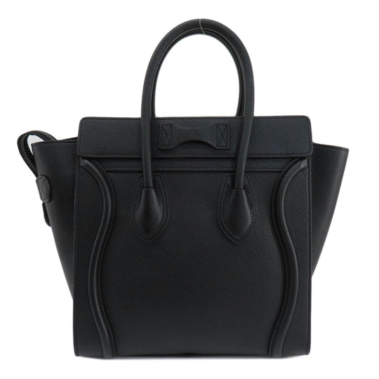 CELINE Handbag Calfskin black Luggage micro Women Used Authentic
