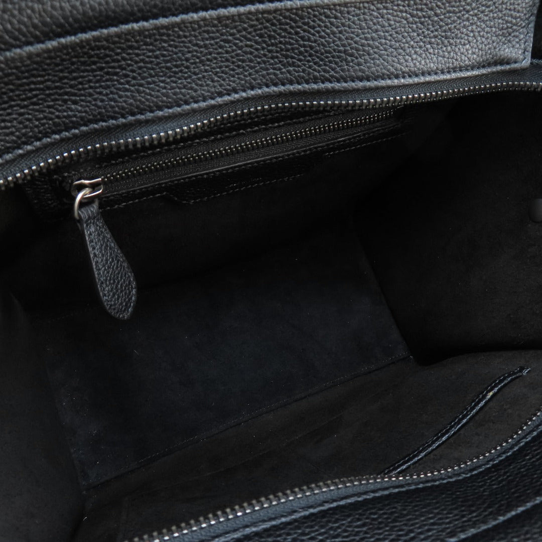 CELINE Handbag Calfskin black Luggage micro Women Used Authentic
