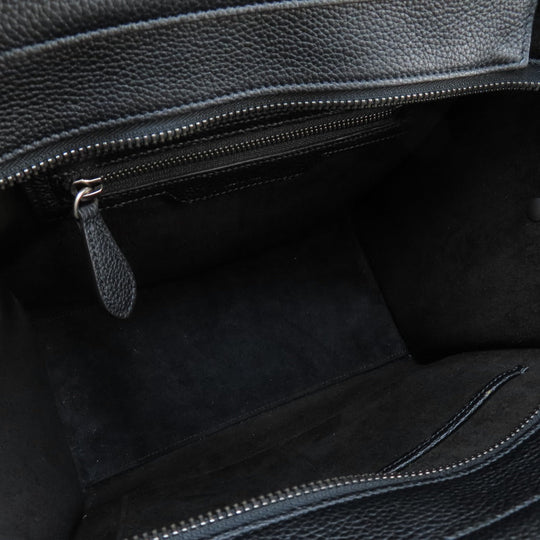 CELINE Handbag Calfskin black Luggage micro Women Used Authentic