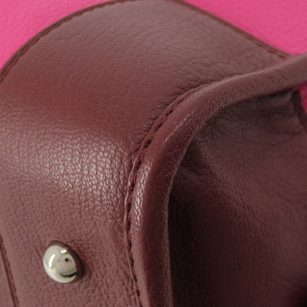 LOEWE Handbag Calfskin pink Amazonas Women Used Authentic