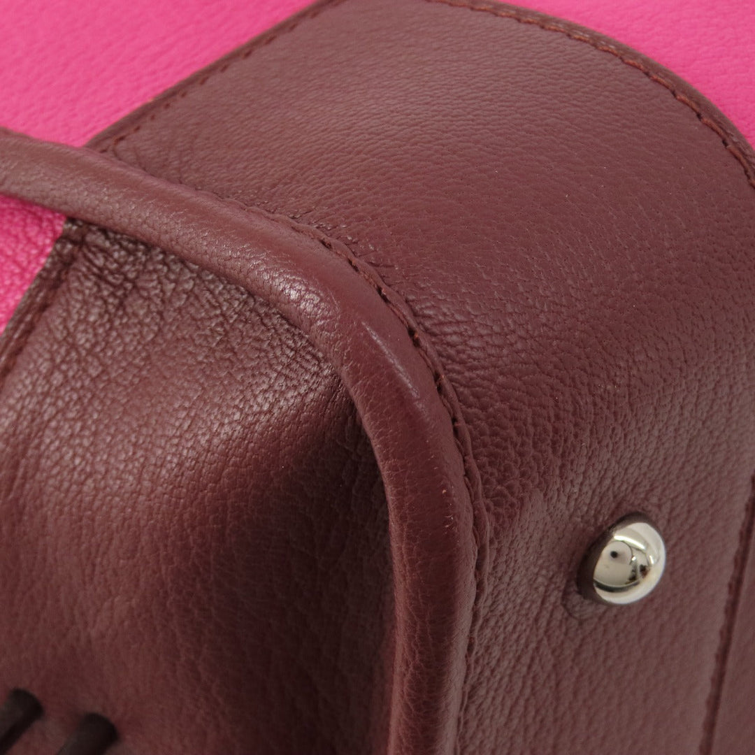 LOEWE Handbag Calfskin pink Amazonas Women Used Authentic
