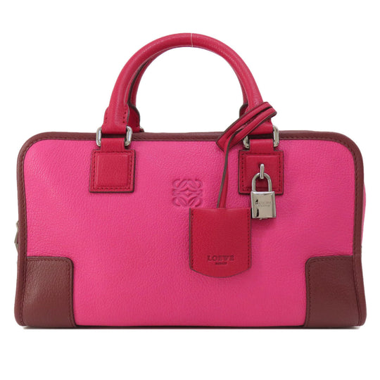 LOEWE Handbag Calfskin pink Amazonas Women Used Authentic
