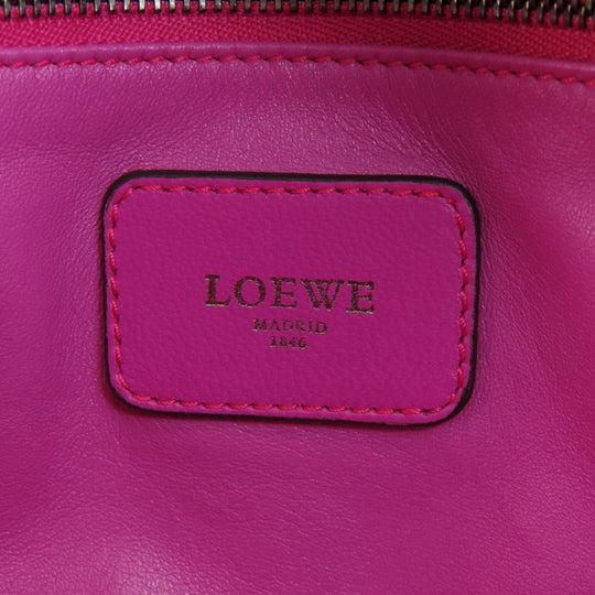 LOEWE Handbag Calfskin pink Amazonas Women Used Authentic