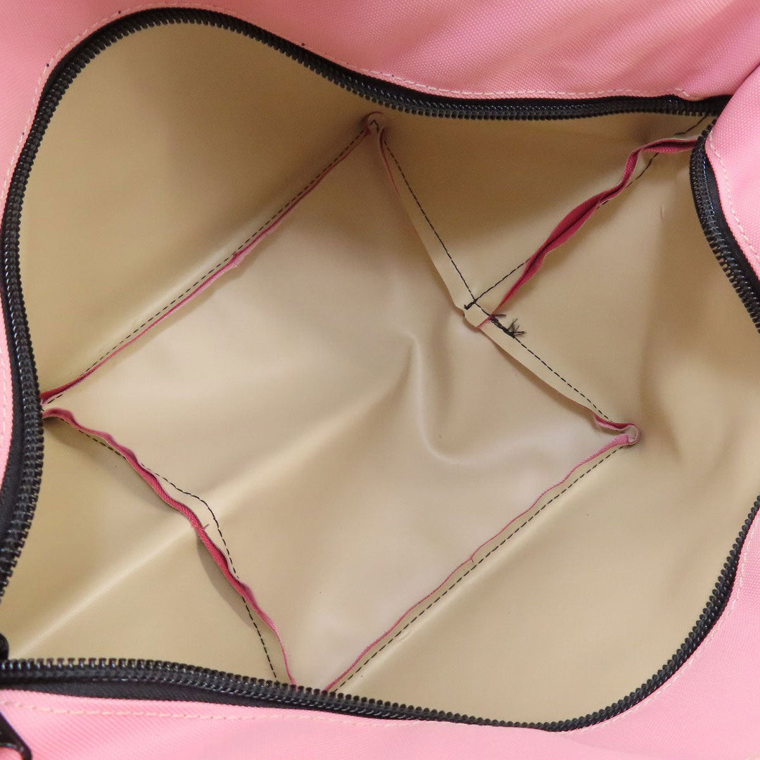 Herve Chapelier Handbag Nylon pink Boat-shaped tote Women Used Authentic