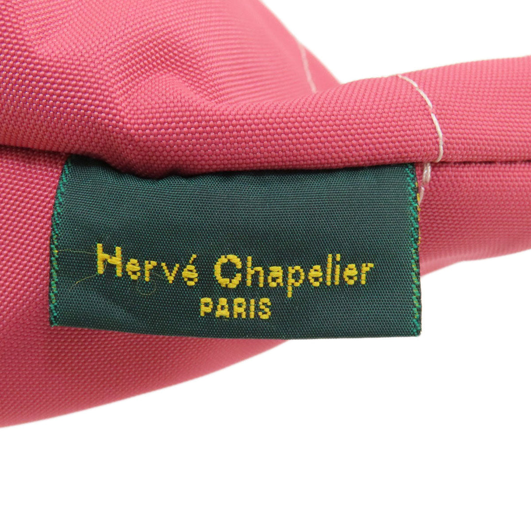 Herve Chapelier Handbag Nylon pink Boat-shaped tote Women Used Authentic