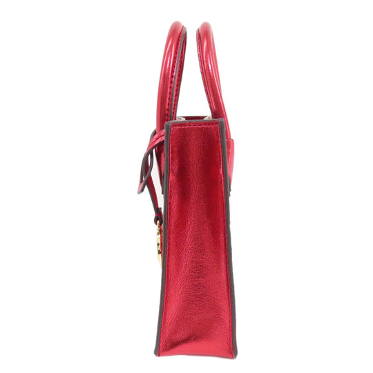 MICHAEL KORS Handbag PVC Red logo 2WAY