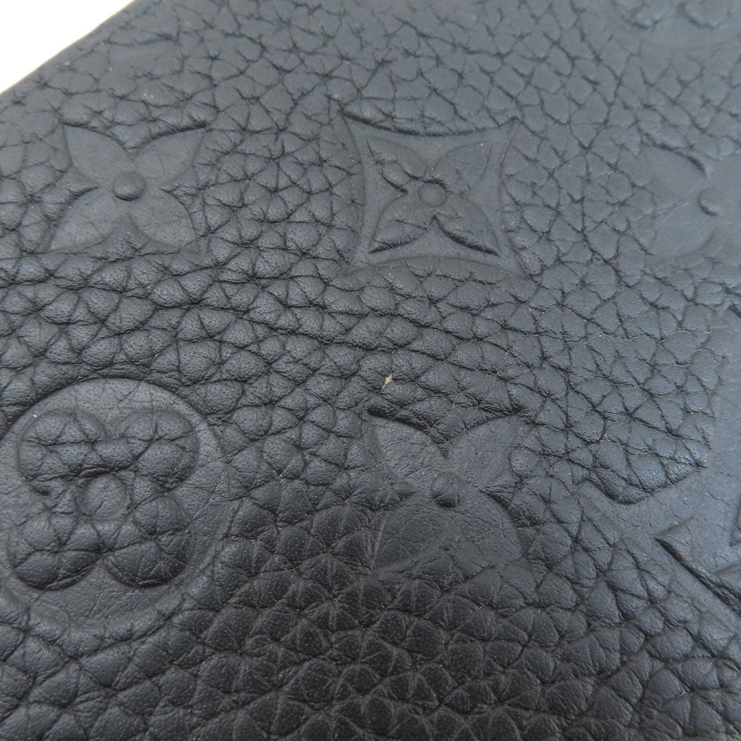 LOUIS VUITTON Long Wallet Purse M69047 Taurillon Clemence Leather black Zippy wallet  Vertical mens Used Authentic
